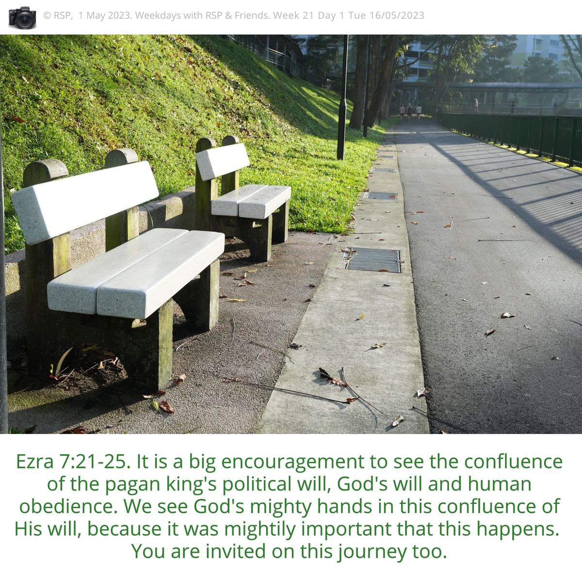 QT: God sent Ezra, His instruction