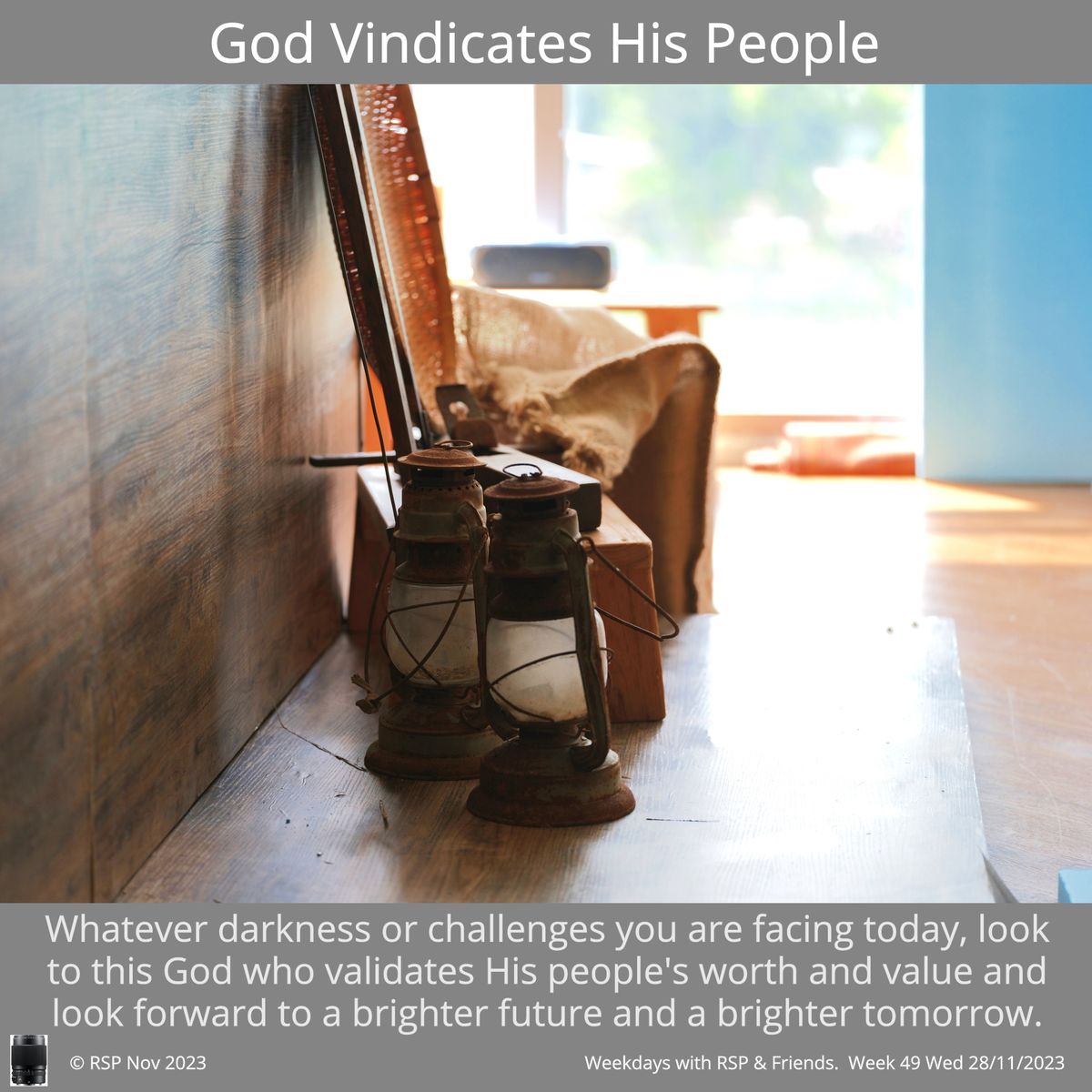 QT: God Vindicates His People Esther9:1–32 Week 49: 29/11/2023. Wed