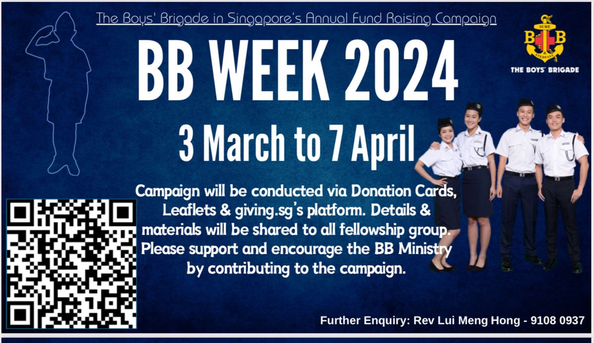 BB Week 2024. 3 March to 7 April.