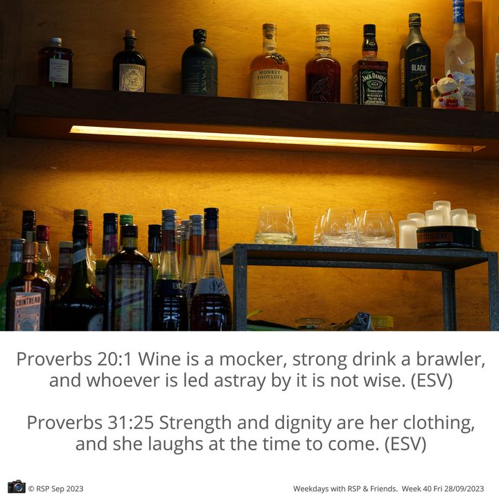QT: 3-Step LOL by Wines  Proverbs 20:1 Week 40: 29/09/2023. Fri